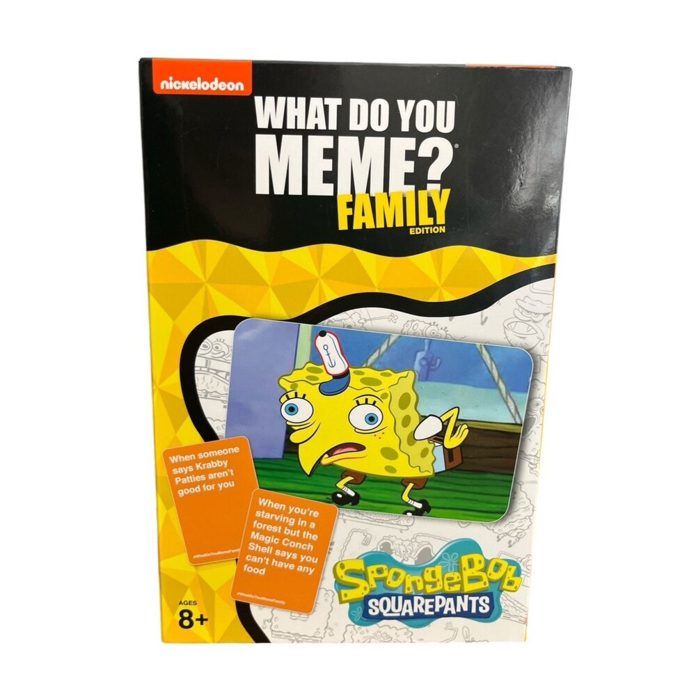 Nickelodeon SpongeBob SquarePants What Do You Meme Family Edition Card Game